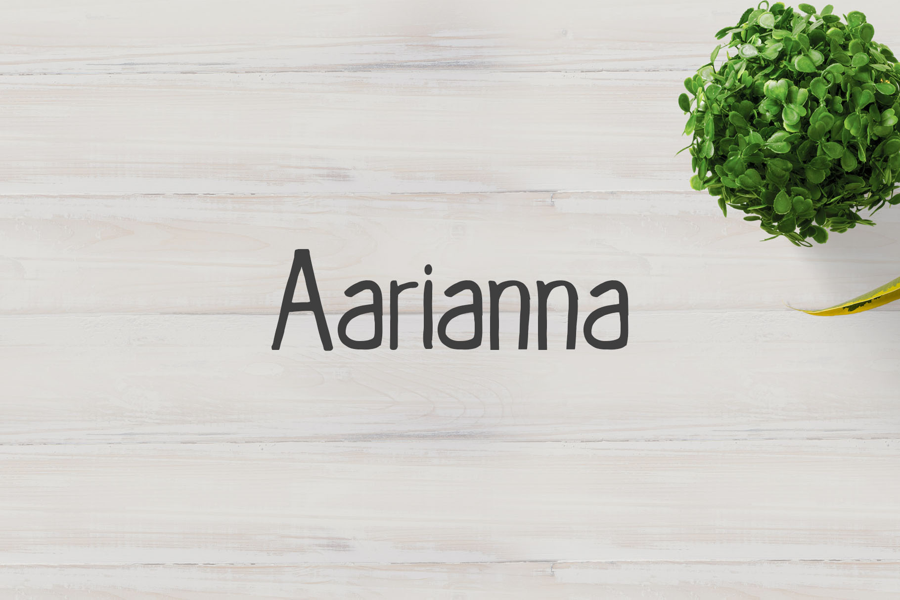 Aarianna: A Handwritten Font for Web Design and Brand Identity