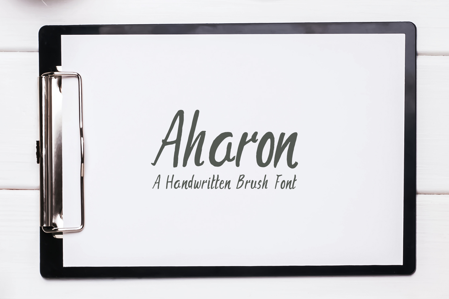 Aharon: A Handwritten Font for Editorial Excellence
