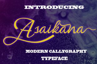 Asaikana: A Font for Elegant Craft Projects