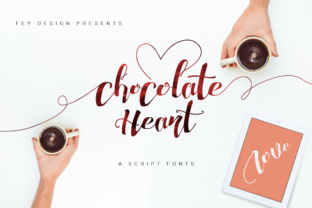Chocolate Heart: A Script Font for Web Designers