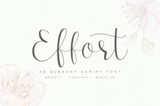 Effort: A Modern Calligraphy Font for Editorial Design