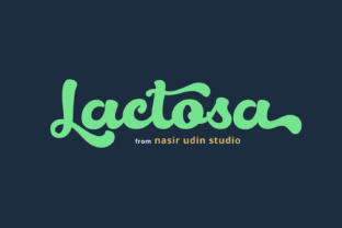 Lactosa: A Script Font That Adds Energy to Your Campaigns