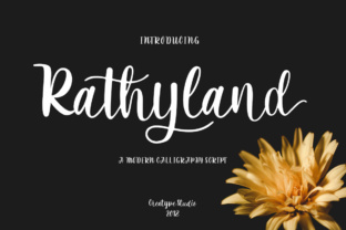 Rathyland: A Handwritten Script for Branding and Design