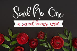 Said No One Font for Handmade Creators