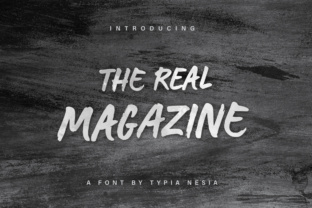 The Real Magazine: A Script Font for Editorial Elegance