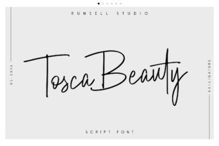 Tosca Beauty: A Script Font for Elegant Digital Branding