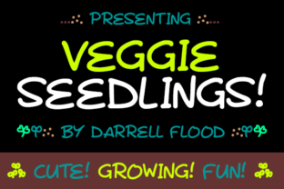 Veggie Seedlings: A Springtime Font for Digital Design